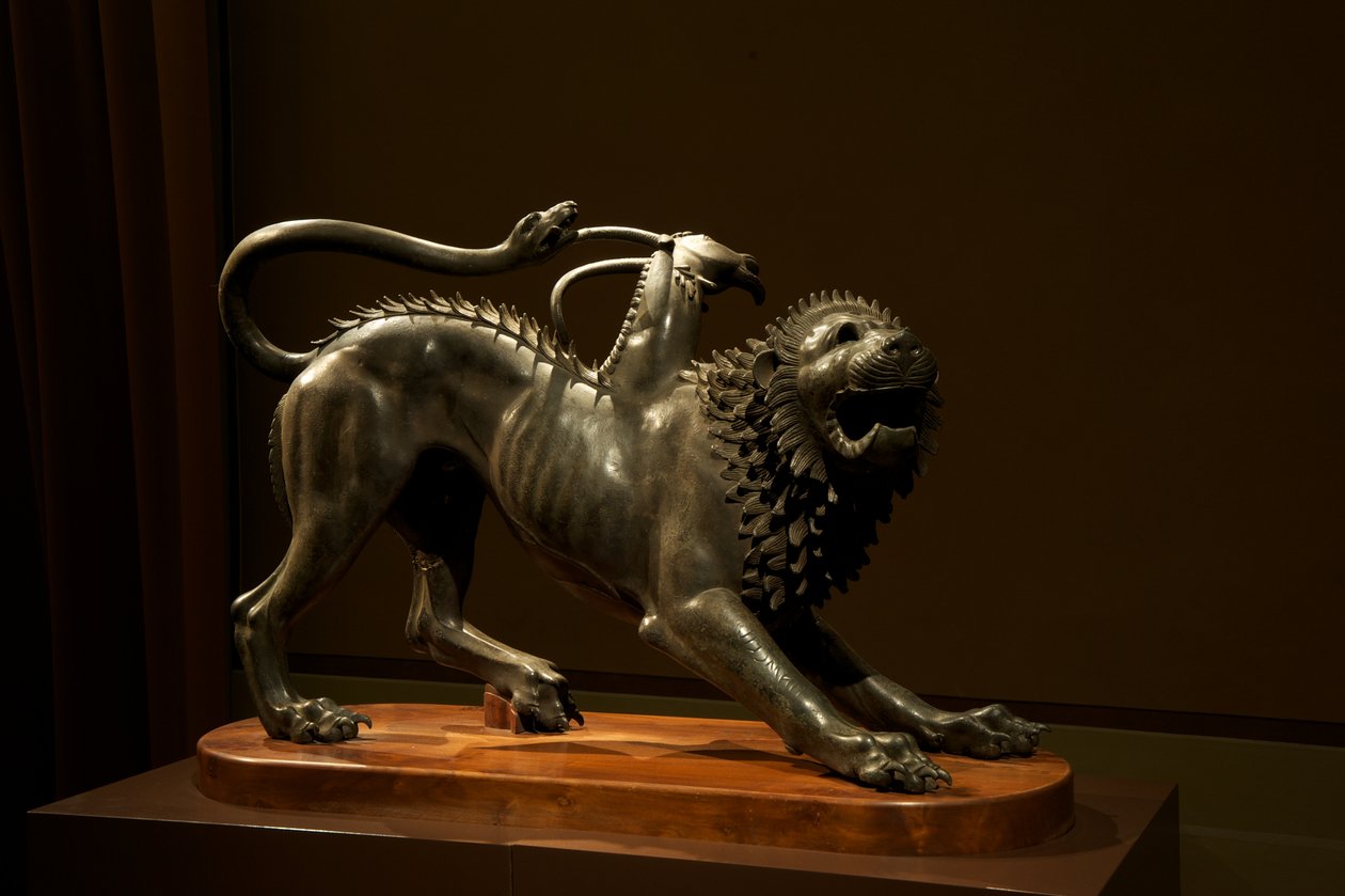 Arezzo Chimera, MÖ 400 dolayları (bronz) by Etruscan