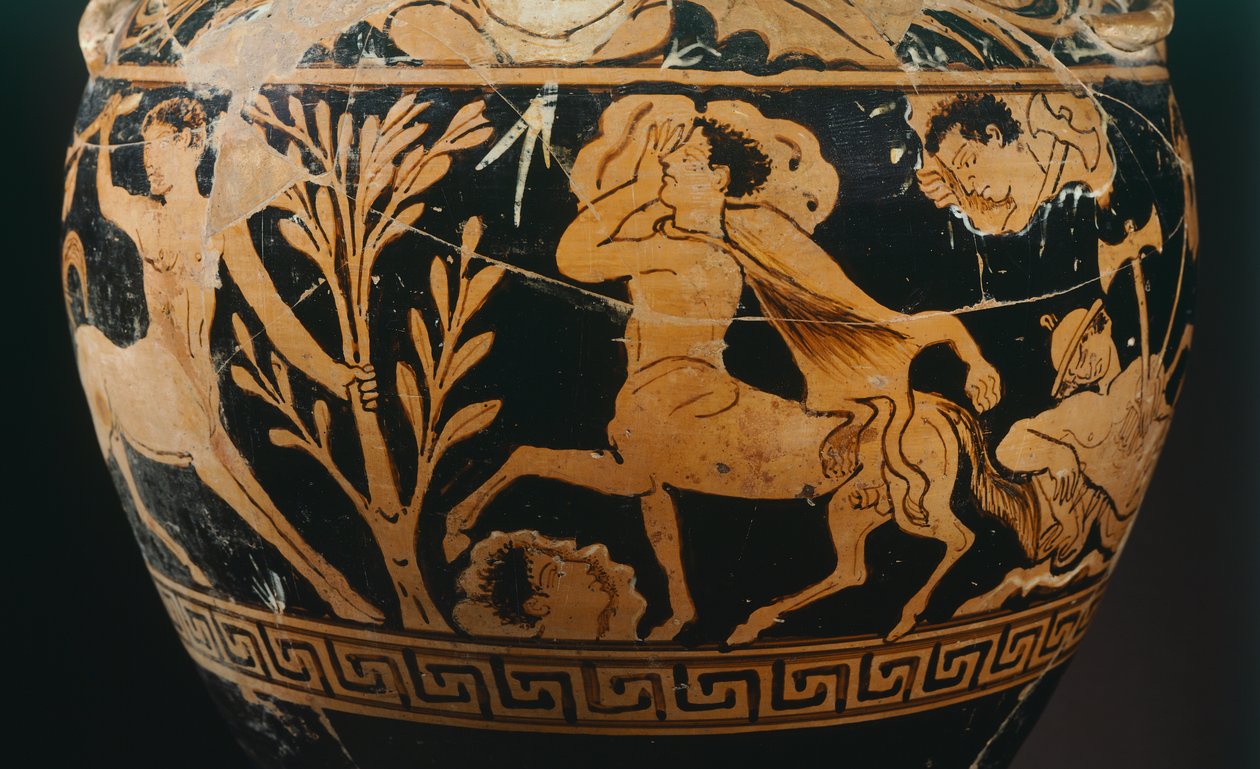 Centauromachy Ressamı tarafından amfora, bir centaur