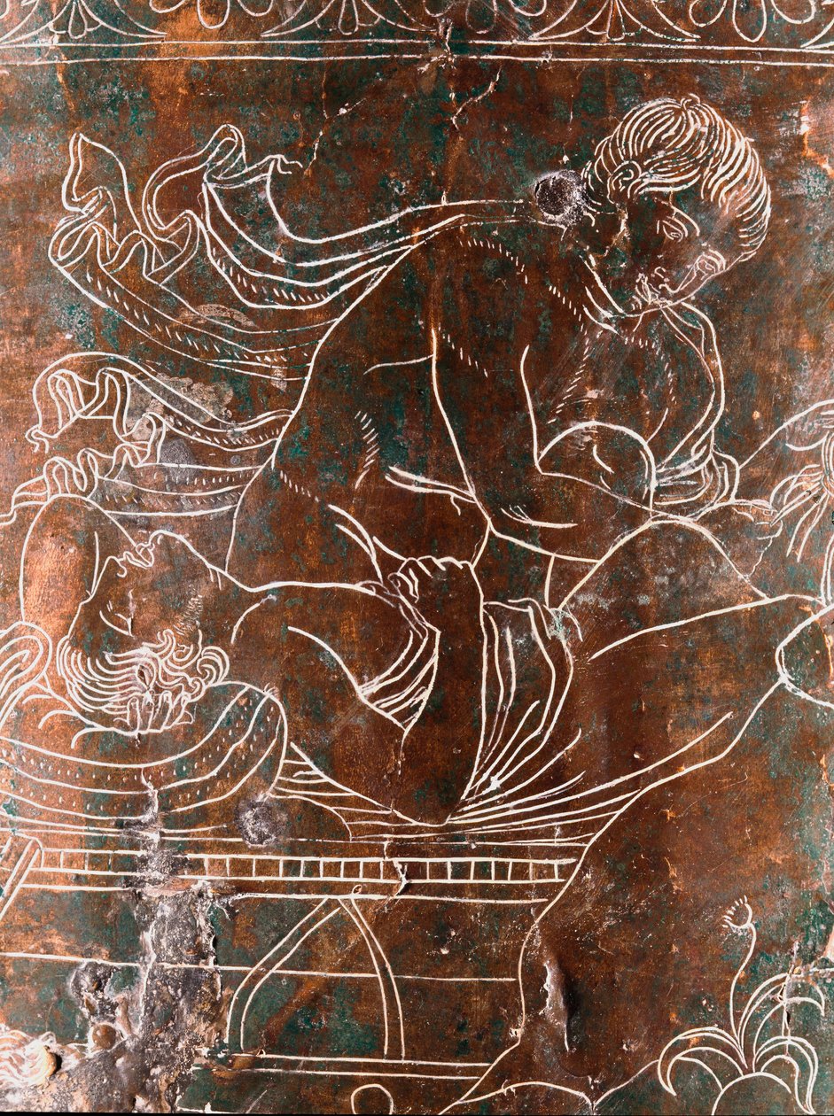 Etrüsk sanatı: Argonautların efsanesini temsil eden bronz Ficoroni Cistus