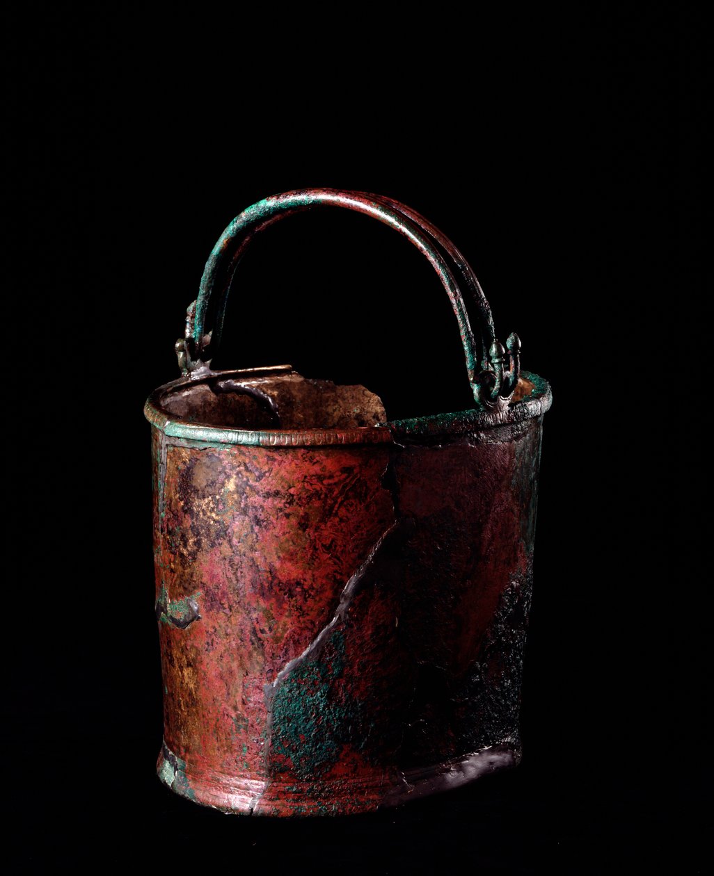 Etrüsk uygarlığı: San Cerbone nekropolünden bronz situle, mezar 13, Populonia İtalya MÖ 5. yüzyıl by Etruscan