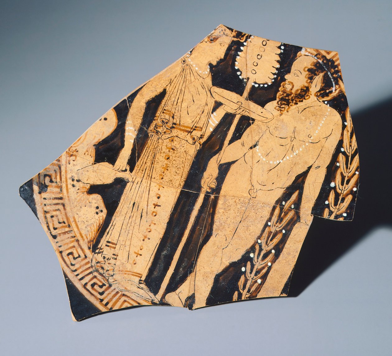 Villia Giulia Ressamı tarafından Kylix, fragman. Kırmızı figürlü çömlek. Etrüsk Uygarlığı, MÖ 4. yy. by Etruscan
