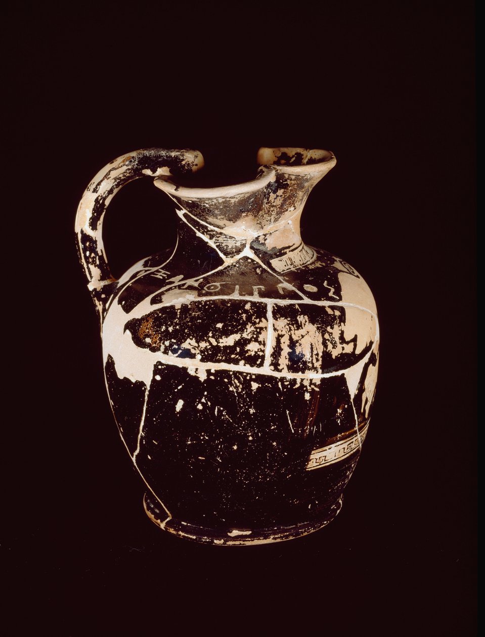 Xanthippos yazıtlı Oenochoe. Valle Trebbia