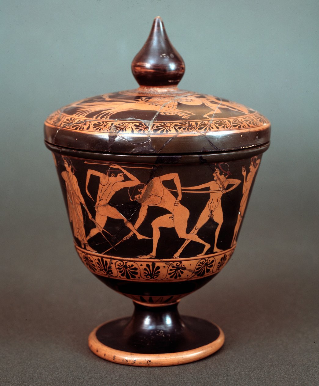 Palaestra, pişmiş toprak, 520-500 M.Ö. by Etruscan