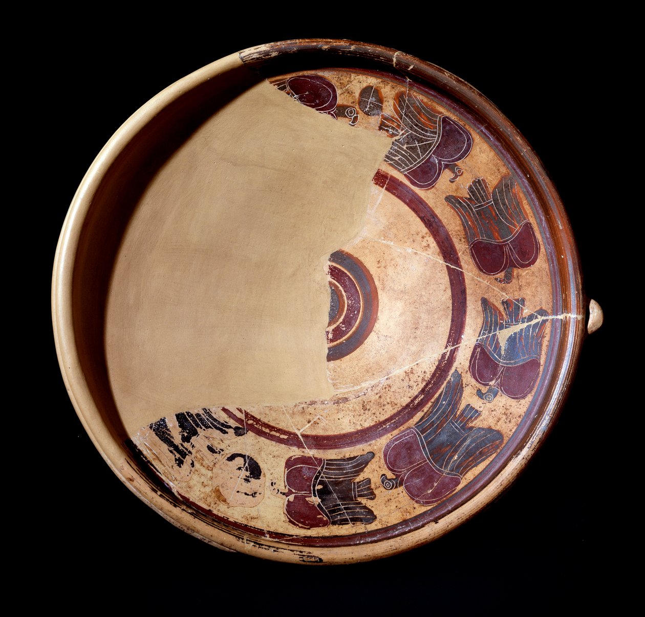 Hayvanları temsil eden pişmiş toprak levha, MÖ 600-590 by Etruscan