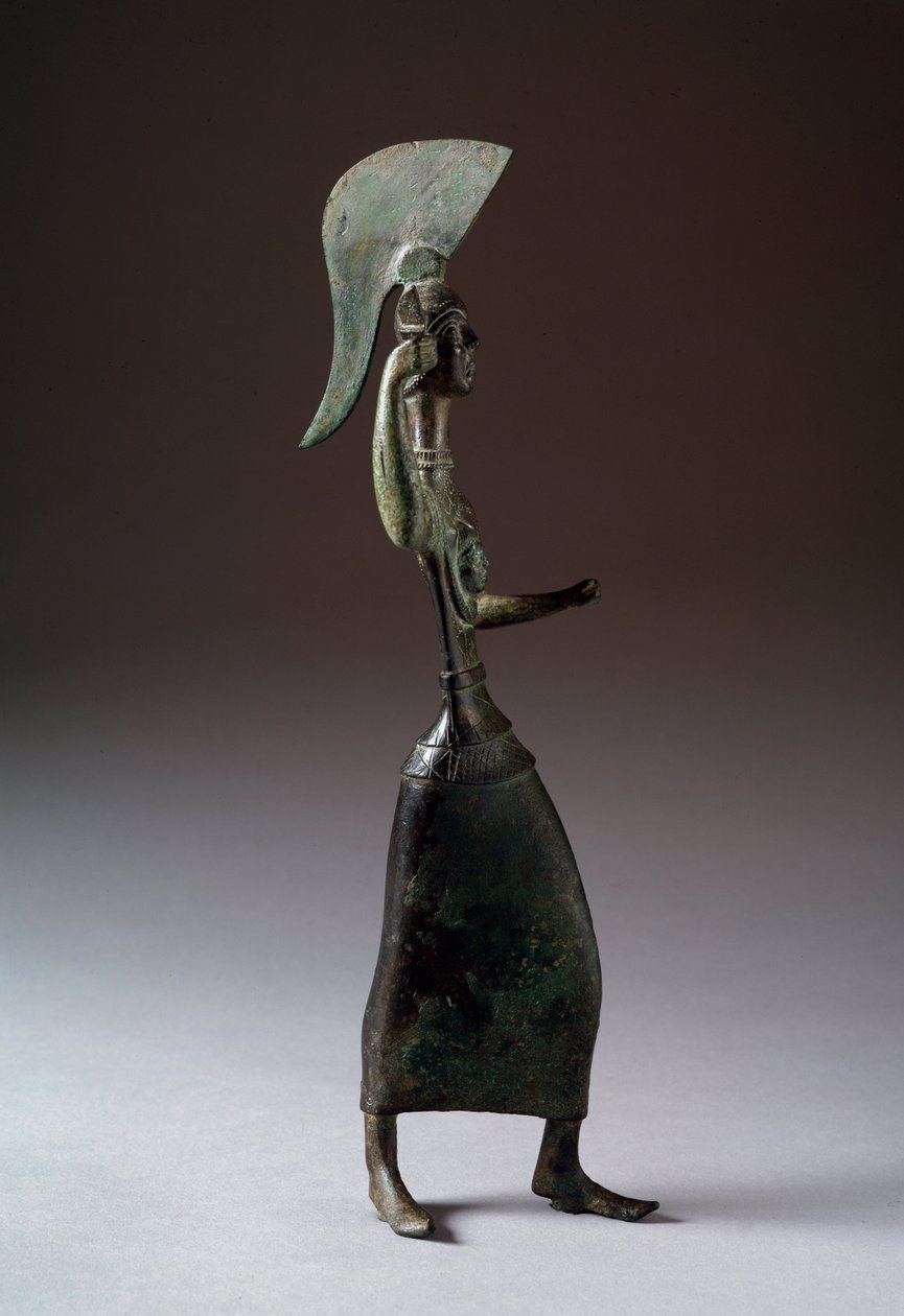 Etrüsk tanrıçası Menerva (Menrva) - Bronz heykel, MÖ 440-420 by Etruscan