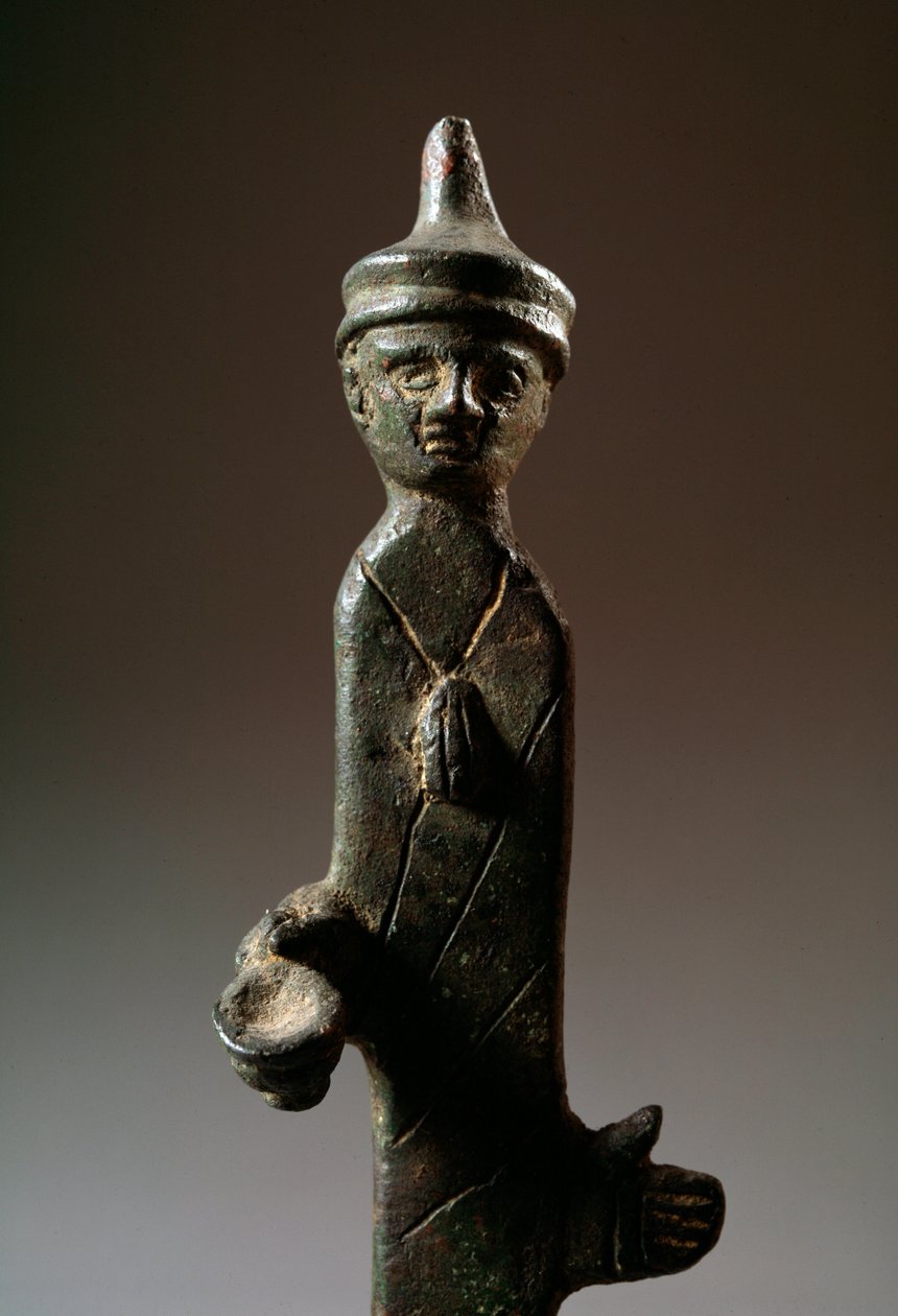 Haruspice, Bronz heykel, MÖ 3. yy by Etruscan Etruscan
