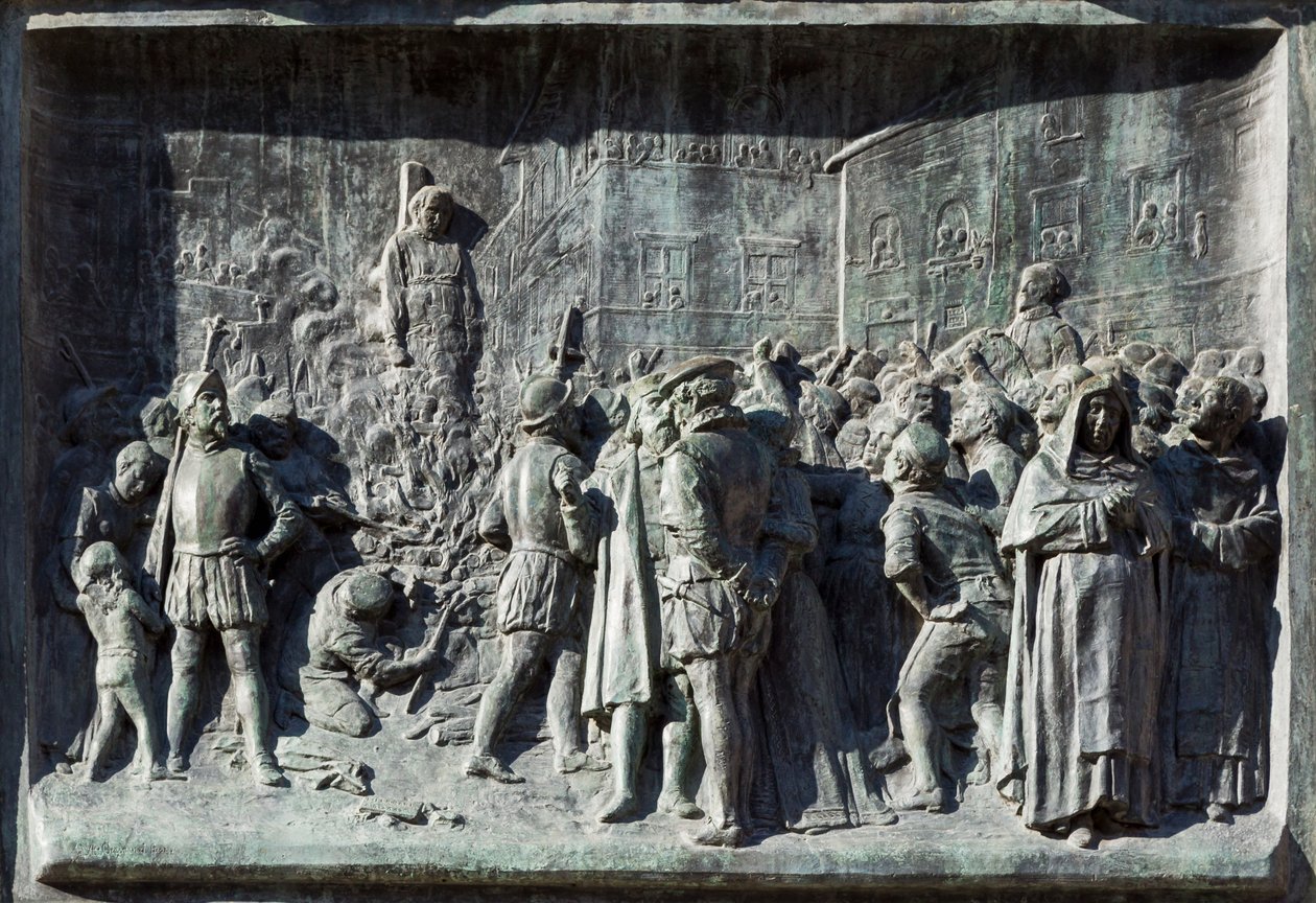 Giordano Bruno tehlikede yandı, Campo de