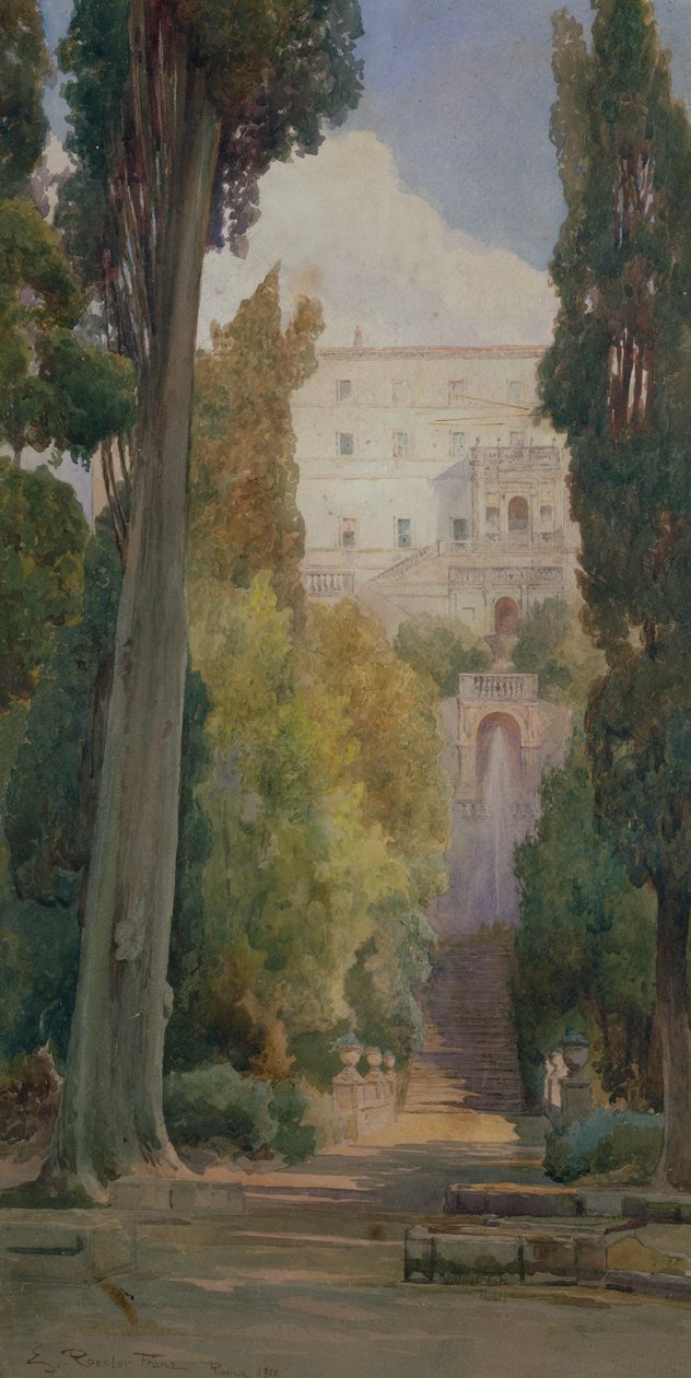 Villa dEste, Tivoli by Ettore Roesler Franz