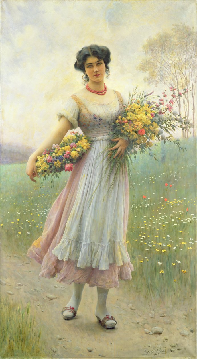Bahar çiçekleri by Eugen von Blaas