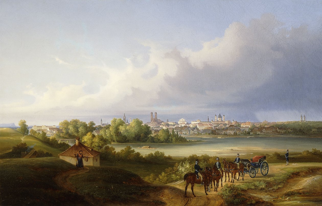 Münih ve Isar Nehri