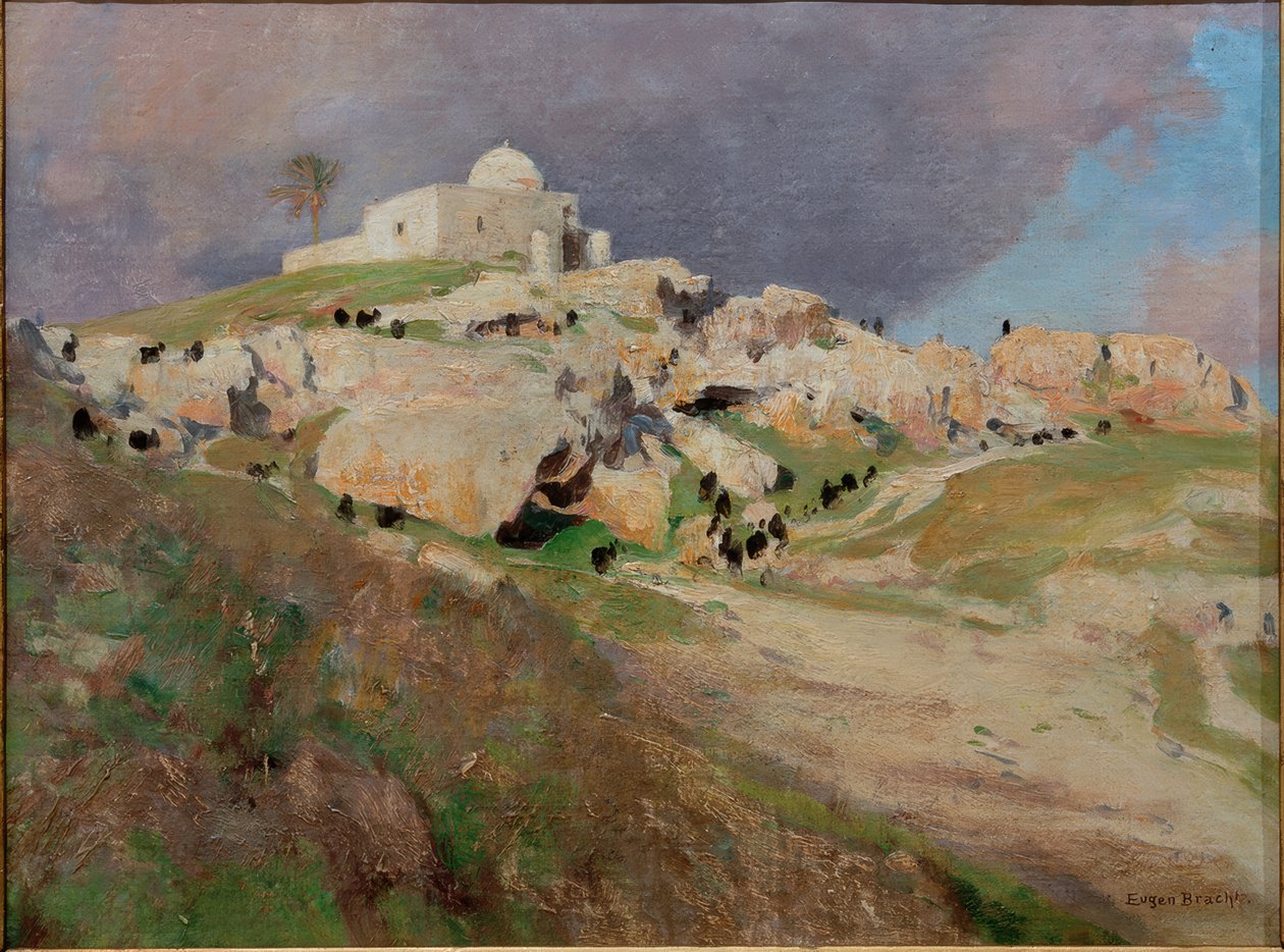 Ölü Deniz çevresindeki alan by Eugen Felix Prosper Bracht
