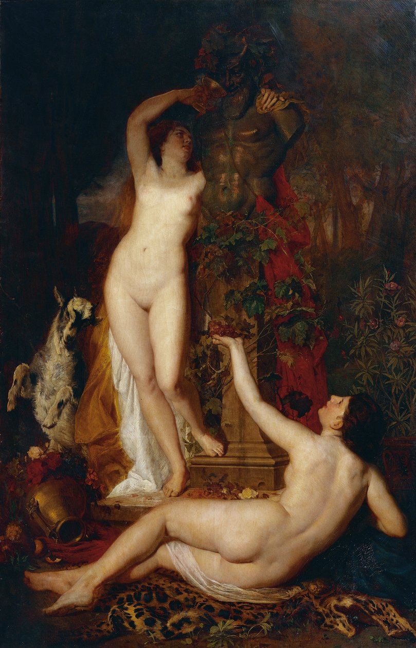İki Bacchantes by Eugen Felix