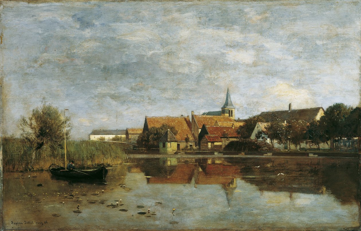 Giessen manzarası (Kuzey Brabant) by Eugen Jettel