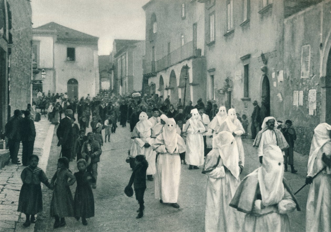 Cenaze alayı, Taormina, Sicilya, İtalya, 1927 by Eugen Poppel