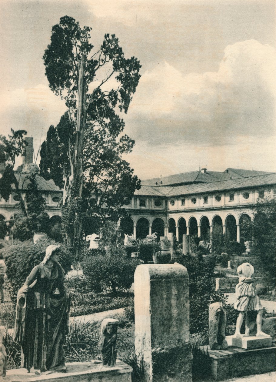 Diocletianus Hamamları Müzesindeki Bahçe, Roma, İtalya, c1926 1927 by Eugen Poppel