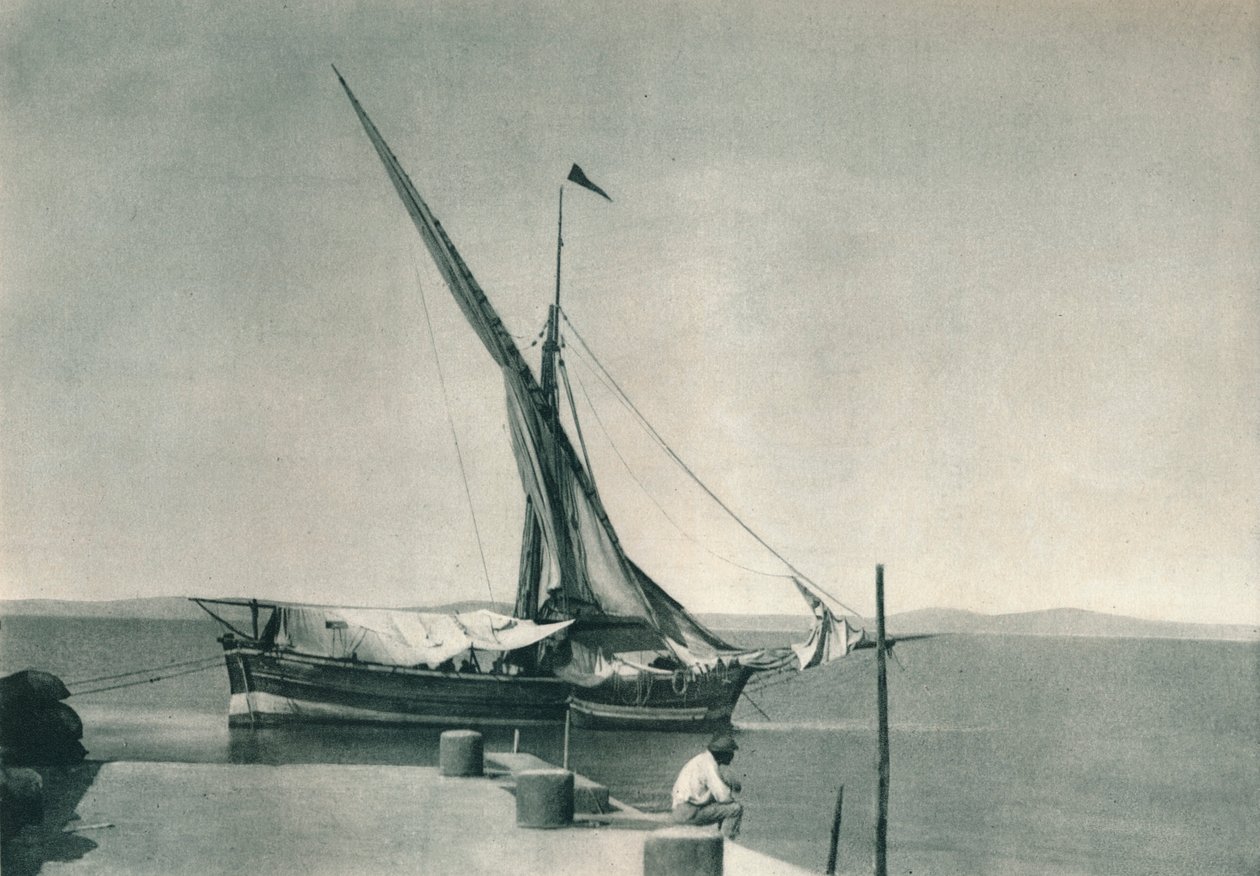 Liman, Ischia, İtalya, 1927 by Eugen Poppel