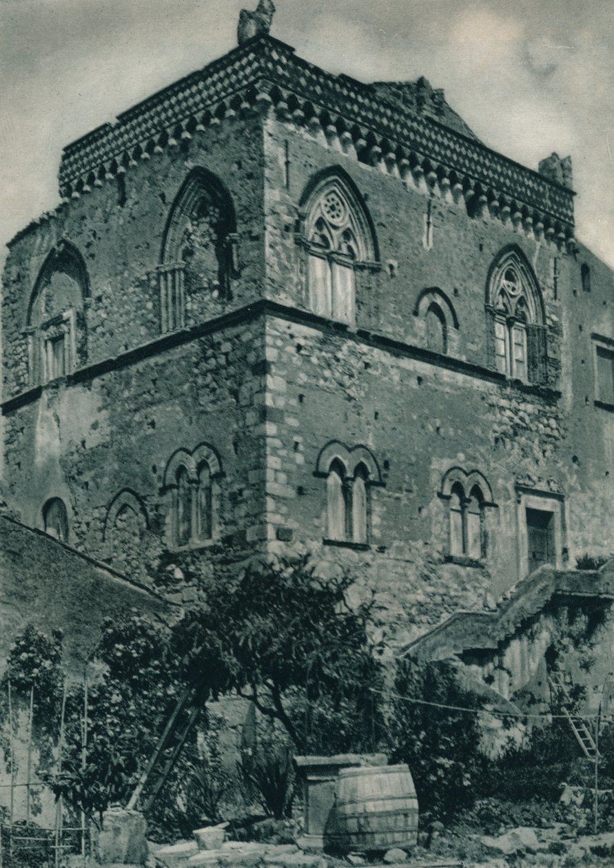 İslami yönetim zamanından kalma ev, Taormina, Sicilya, İtalya, 1927 by Eugen Poppel