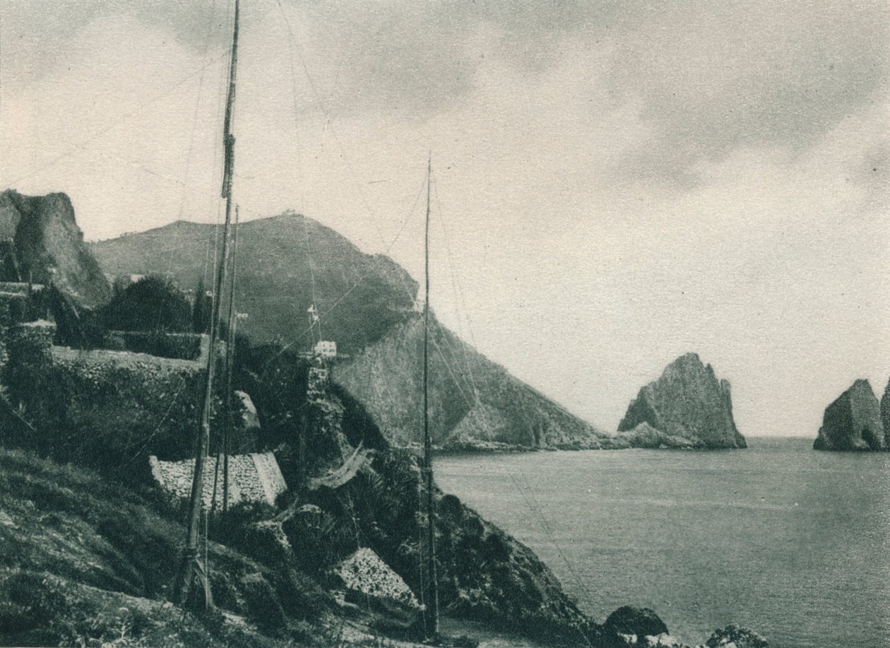 Fowlers ağları ile Marina Piccola, Capri, İtalya, 1927 by Eugen Poppel