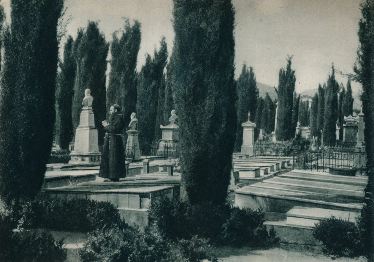 Mezarlığın bir parçası, Palermo, Sicilya, İtalya, 1927 by Eugen Poppel
