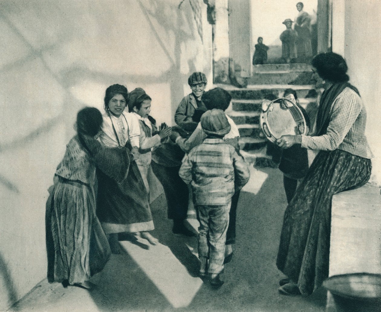 Tarantella, Capri, İtalya, 1927 by Eugen Poppel