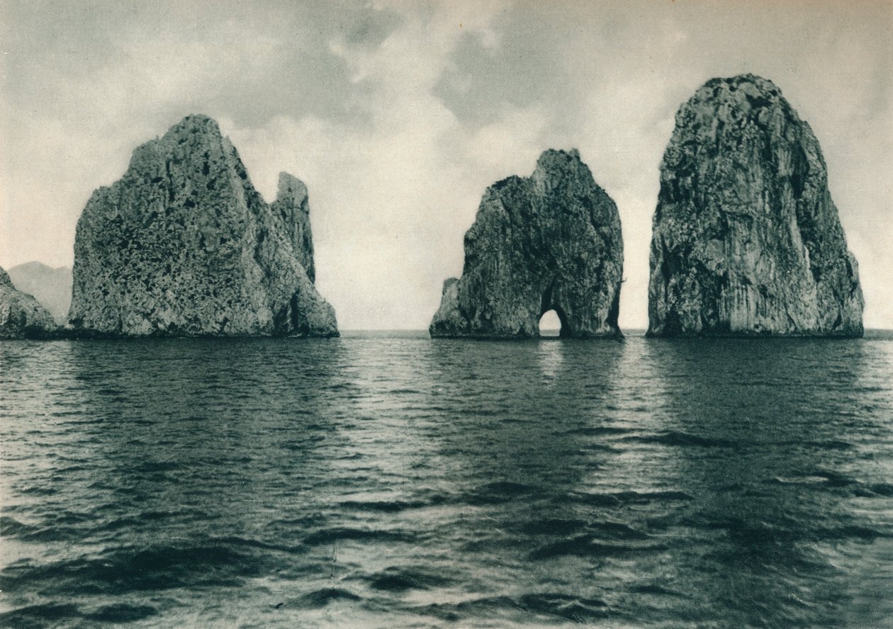Faraglioni, Capri, İtalya, 1927 by Eugen Poppel