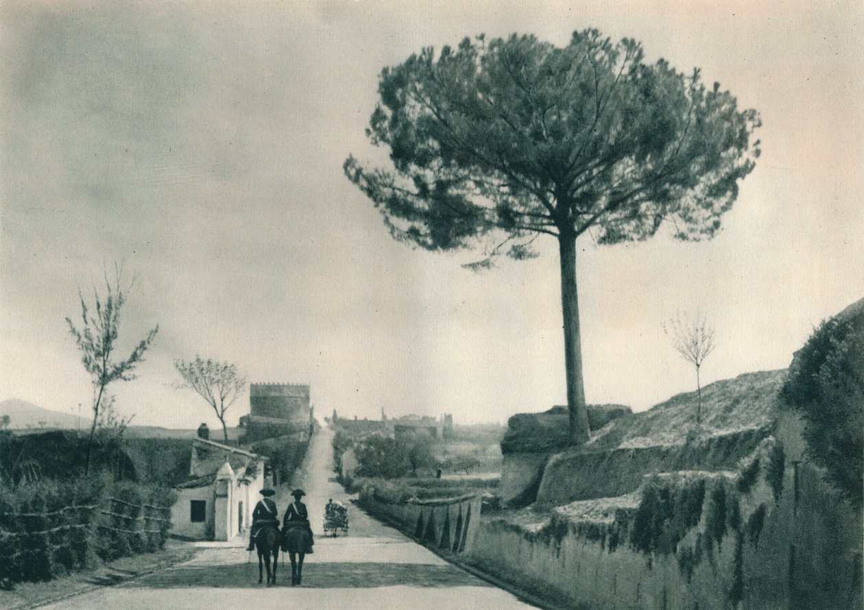Via Appia Appian Yolu, Roma, İtalya, 1927 by Eugen Poppel