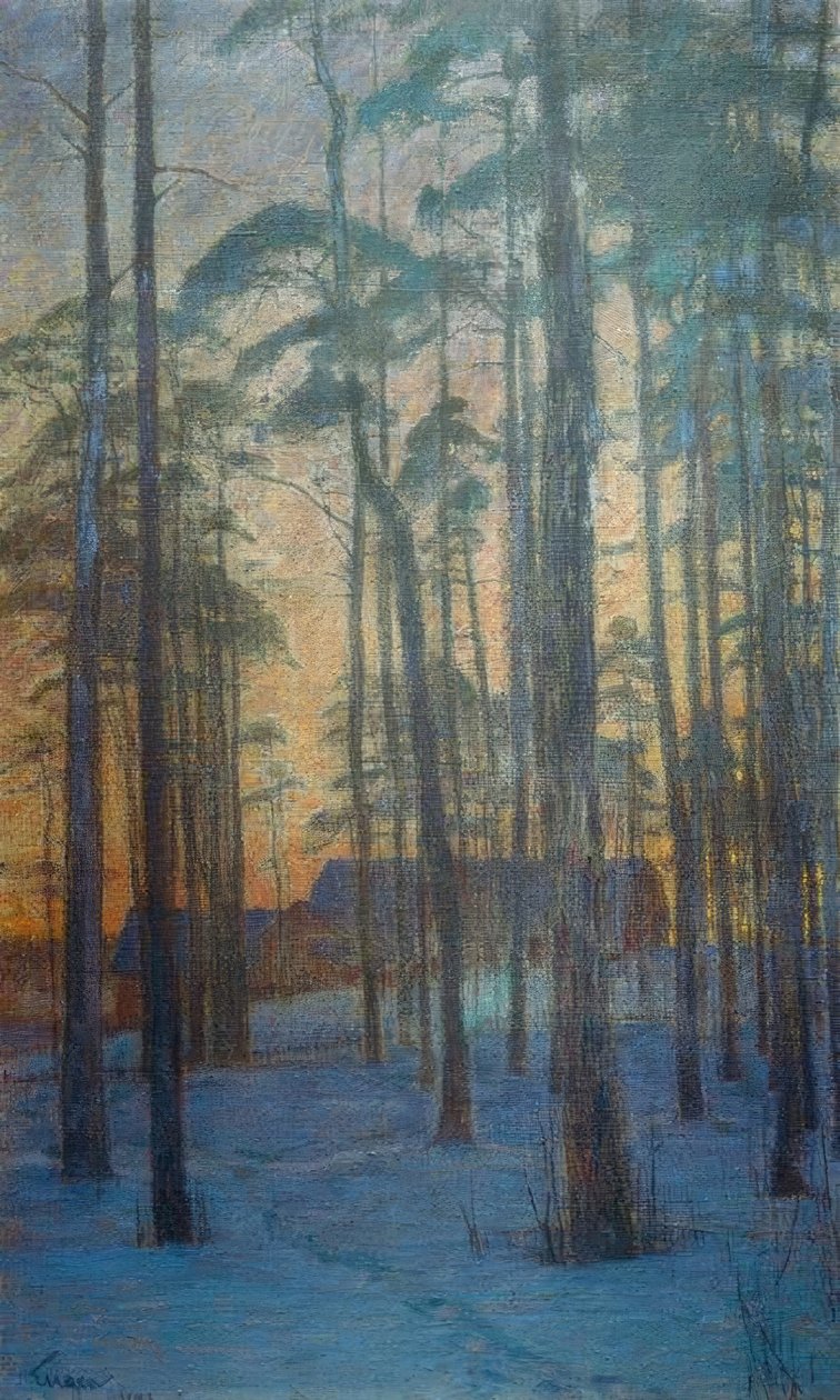 Ormanın seyrek olduğu yerde by Eugen Prinz von Schweden