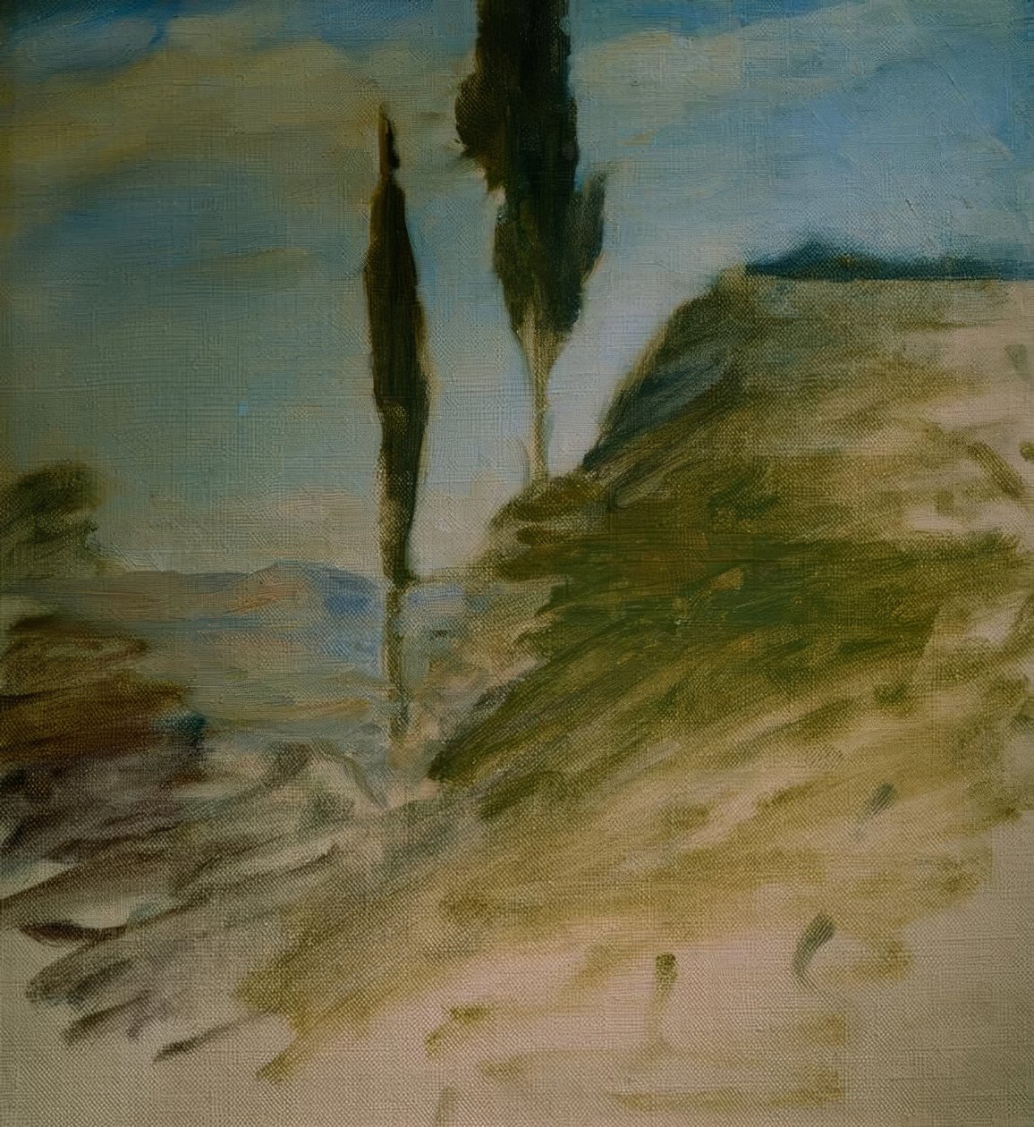 İki selvi, Sketch by Eugen Prinz von Schweden
