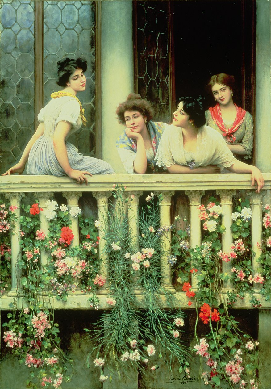 Balkon, 1911 by Eugen von Blaas