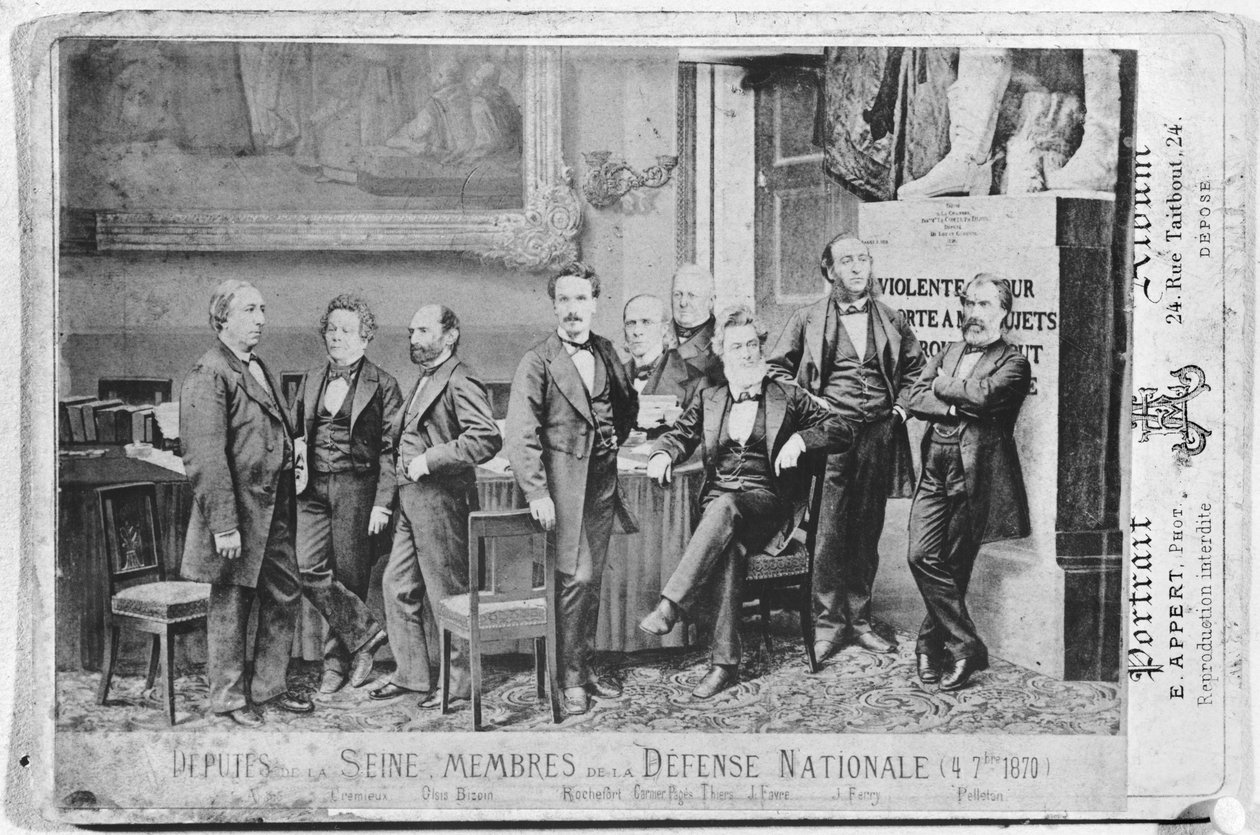 Seine milletvekilleri, Milli Savunma Hükümeti üyeleri, 4 Eylül 1870, 1870 by Eugene Appert