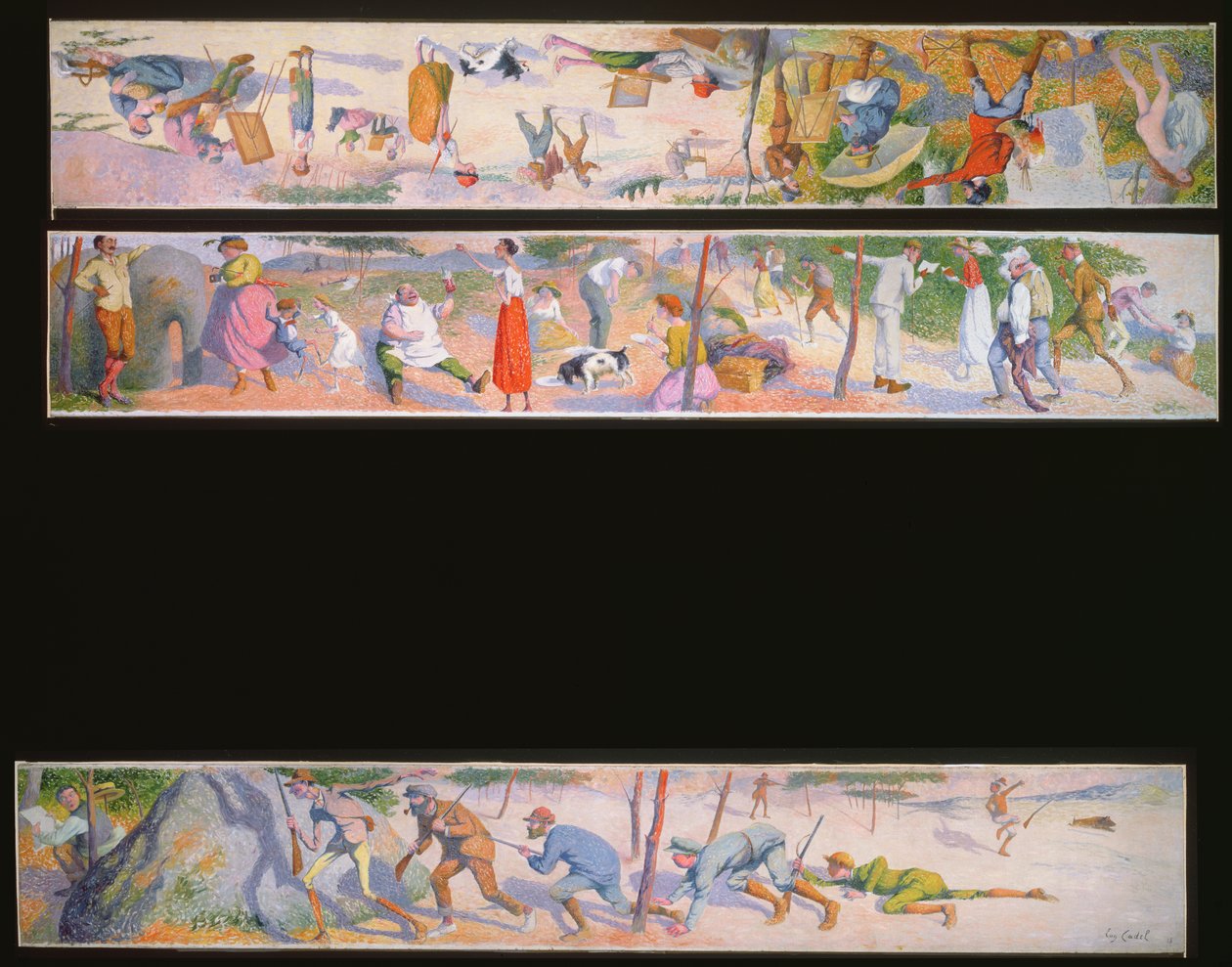 Üç mizahi sahne, 1918 (80947 çifti) by Eugene Cadel