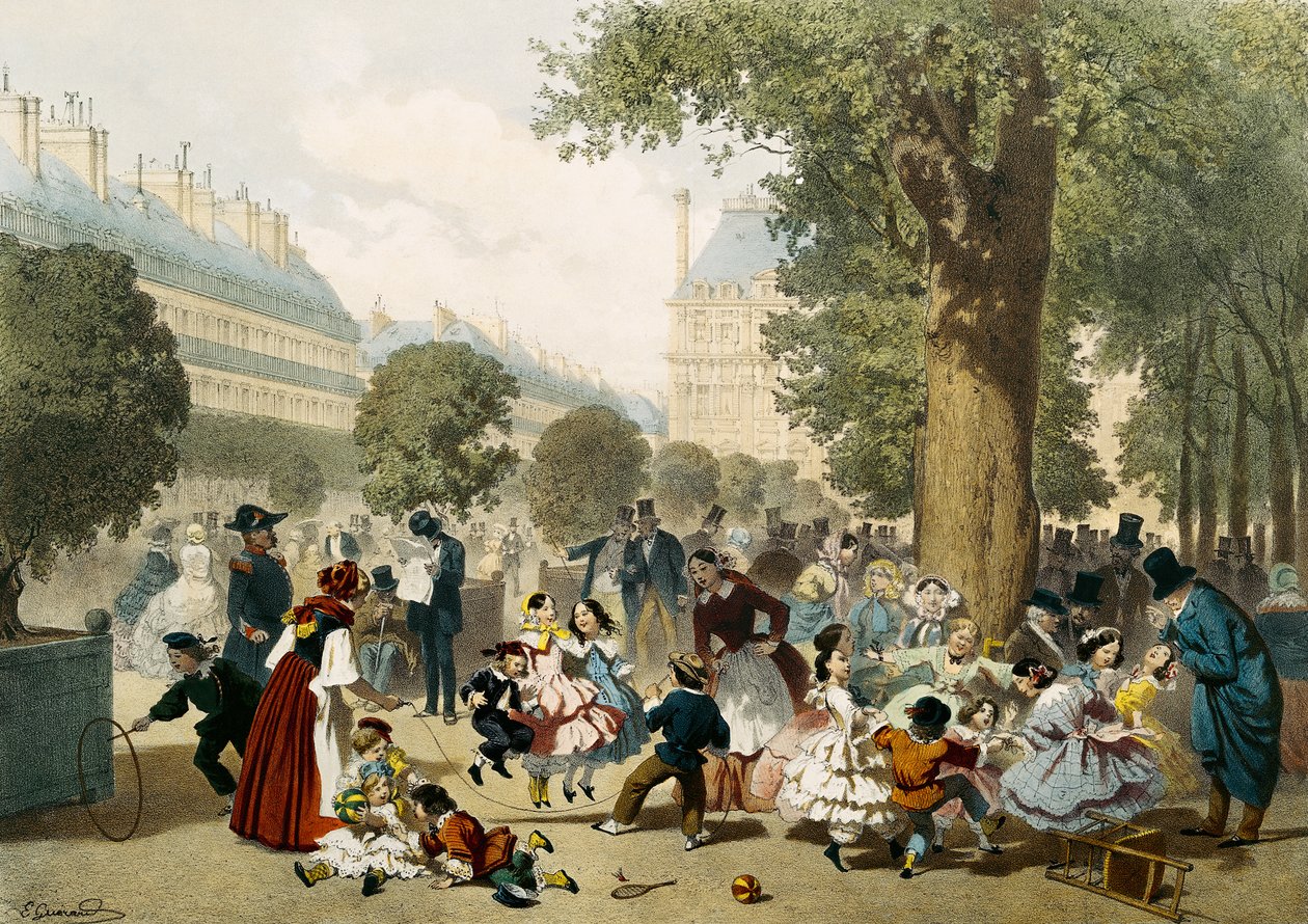 Tuileries, 1856 by Eugene Charles Francois Guerard