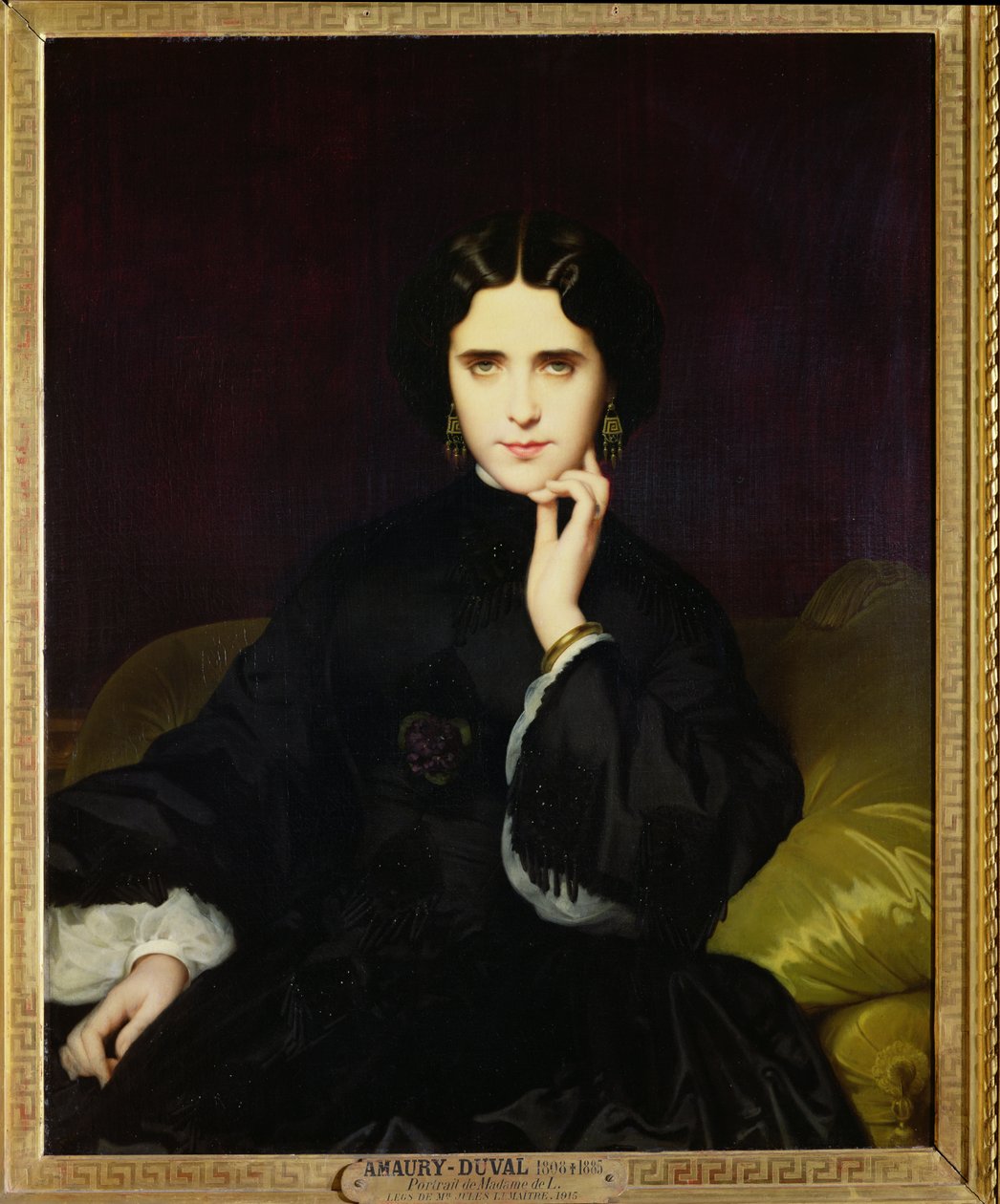 Portrait of Jeanne de Tourbay (1837-1908) 1862  by Eugene Emmanuel Amaury Duval