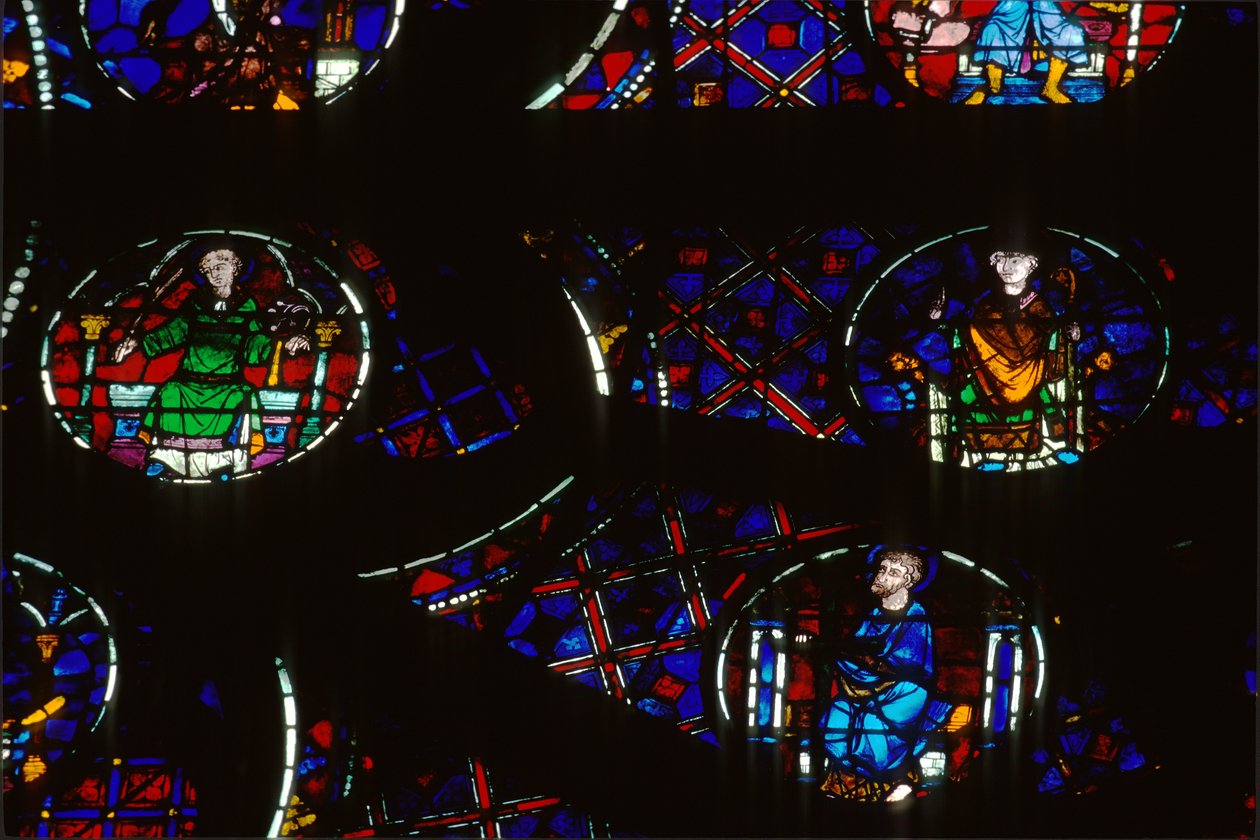 Güney gül penceresi (vitray) by Eugene Emmanuel Viollet le Duc