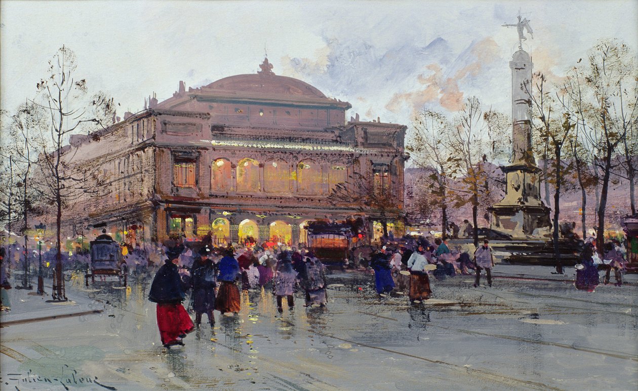 Chatelet Meydanı by Eugene Galien Laloue
