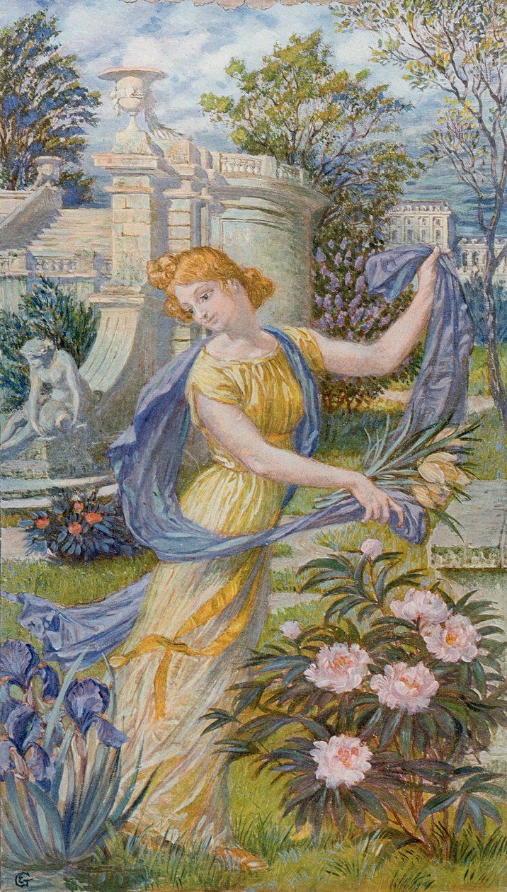 Bahar Alegorisi, c.1900 by Eugene Grasset