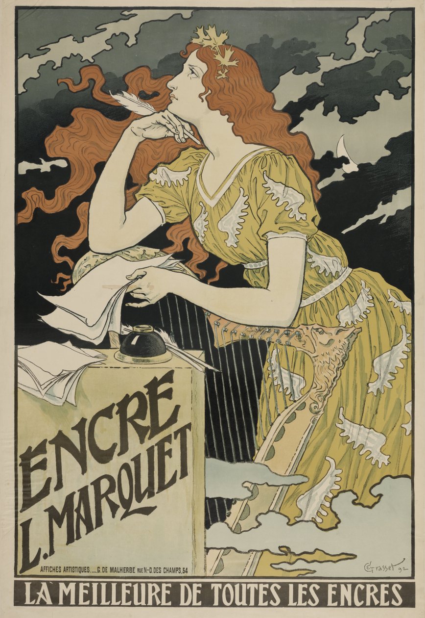 Encre L. Marquet, 1892  by Eugene Grasset