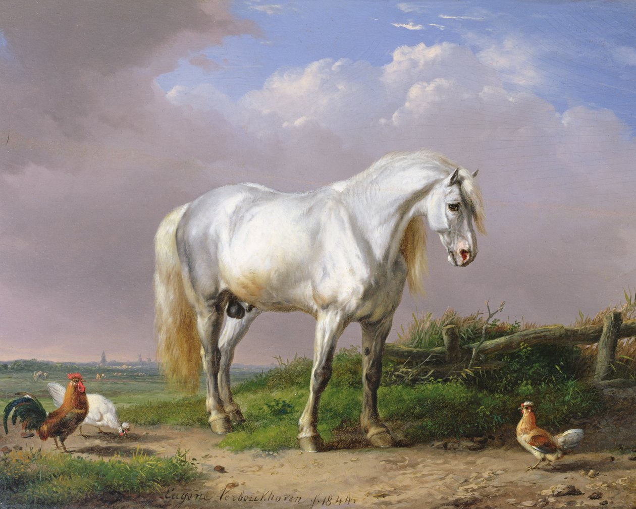 gri aygır by Eugene Joseph Verboeckhoven