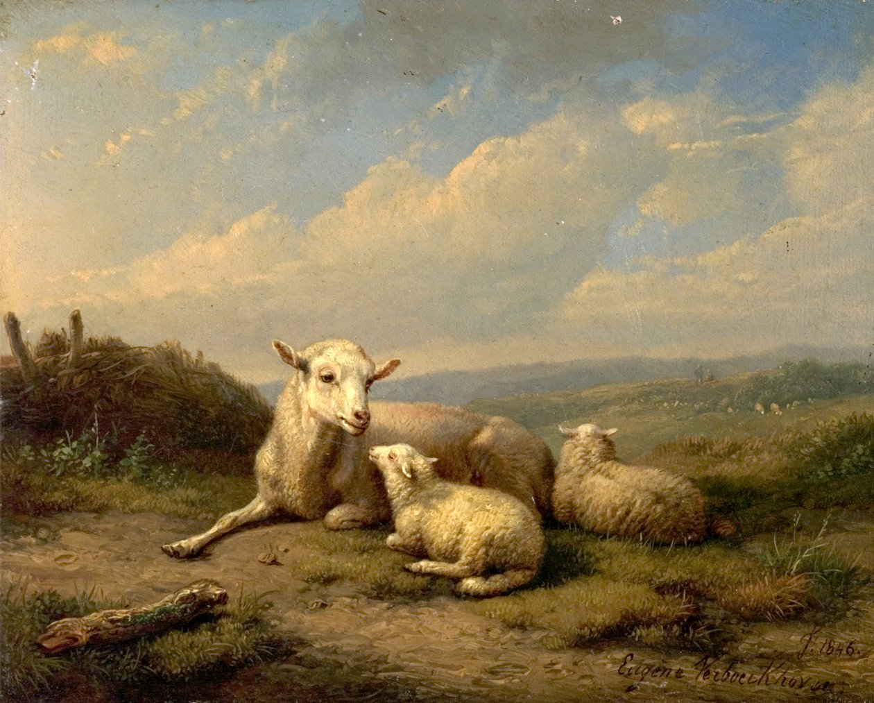 İkizler, 1846 by Eugene Joseph Verboeckhoven