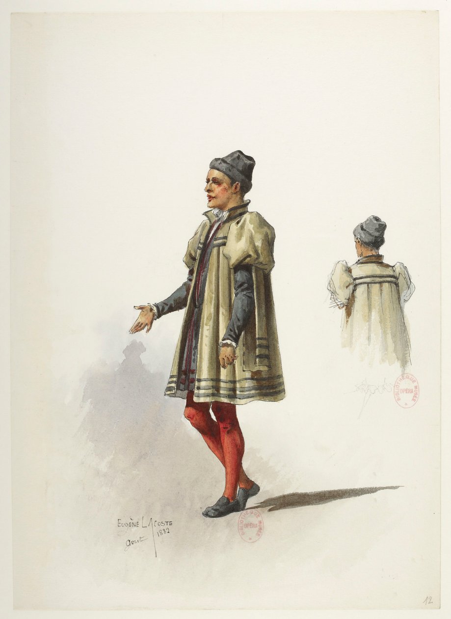 Saint-Saëns - Henry VIII - Kostüm modelleri - Lacoste - 12. Kostüm by Eugene Lacoste