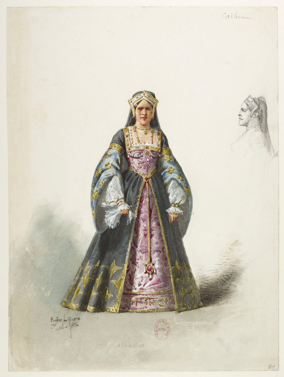 Saint-Saëns - Henry VIII - Kostüm modelleri - Lacoste - 61. Catherine by Eugene Lacoste