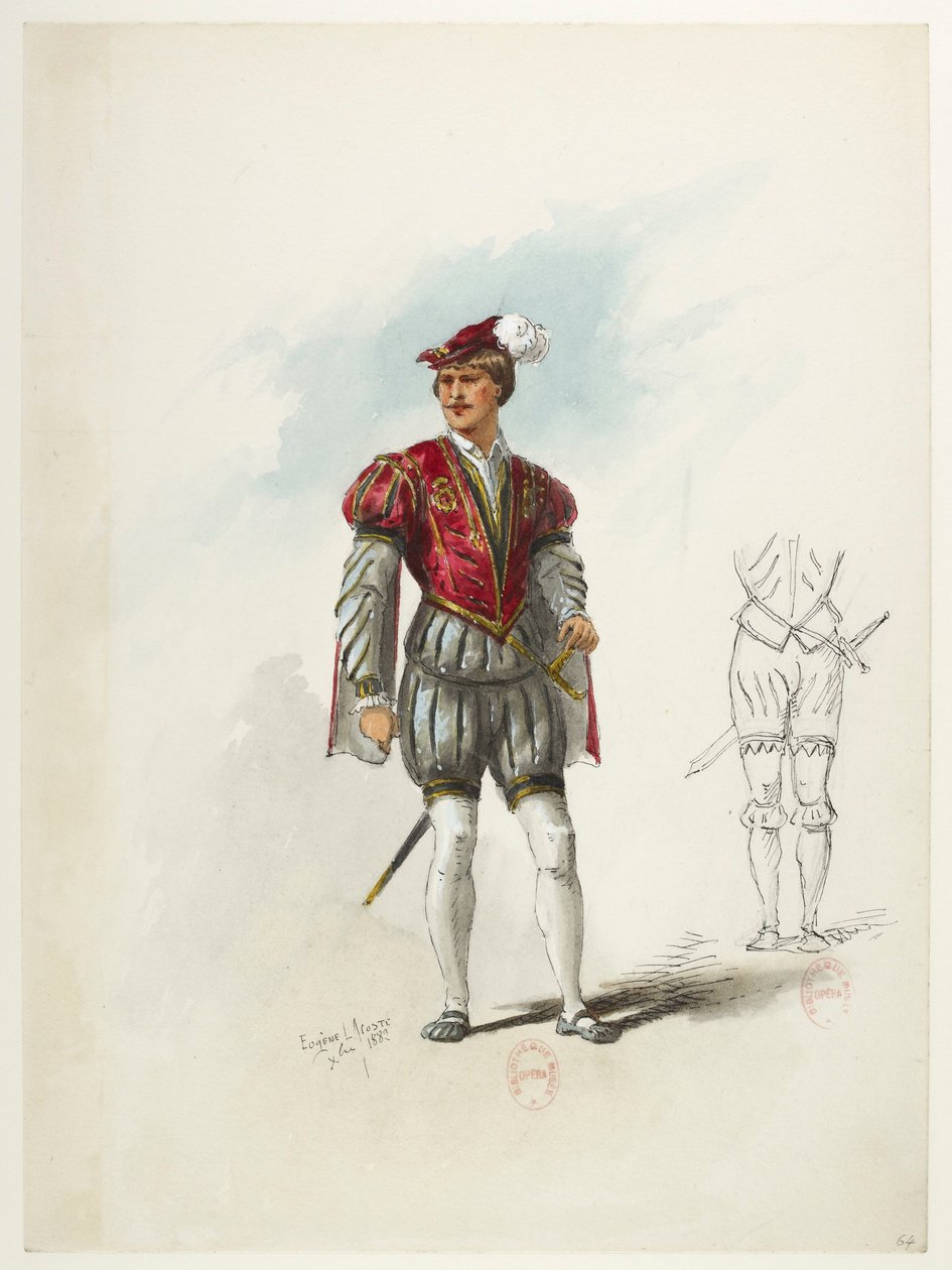 Saint-Saëns - Henry VIII - Kostüm modelleri - Lacoste - 64. Kostüm by Eugene Lacoste