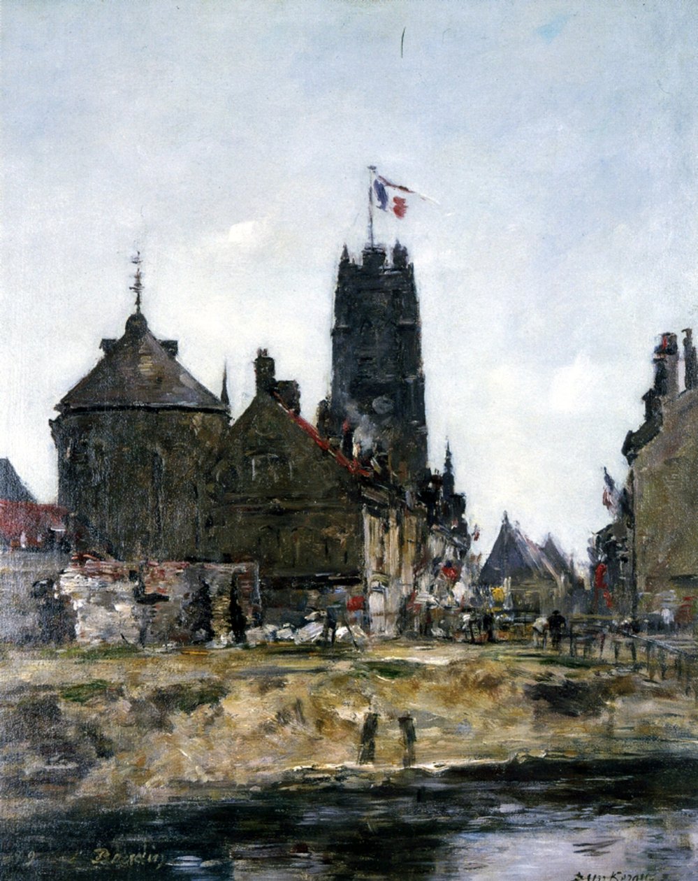 Dunkirk, Festival Günü, 1889 by Eugene Louis Boudin