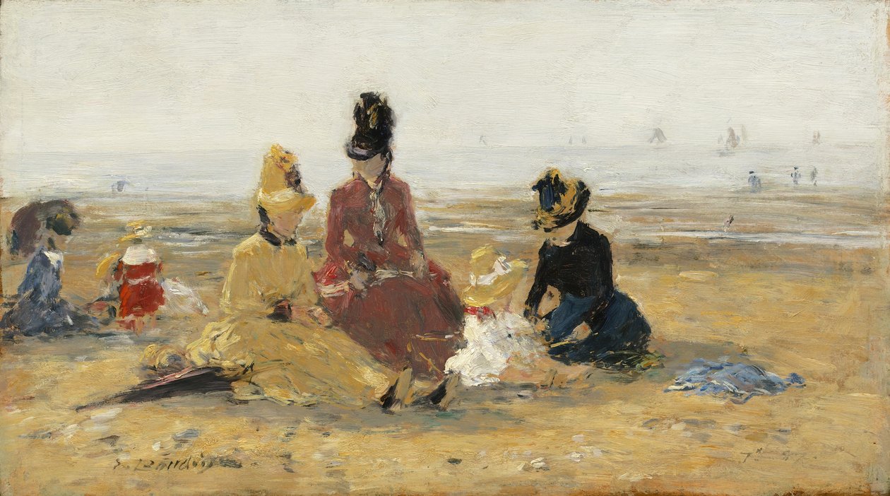 Sahilde, Trouville, 1887 by Eugene Louis Boudin