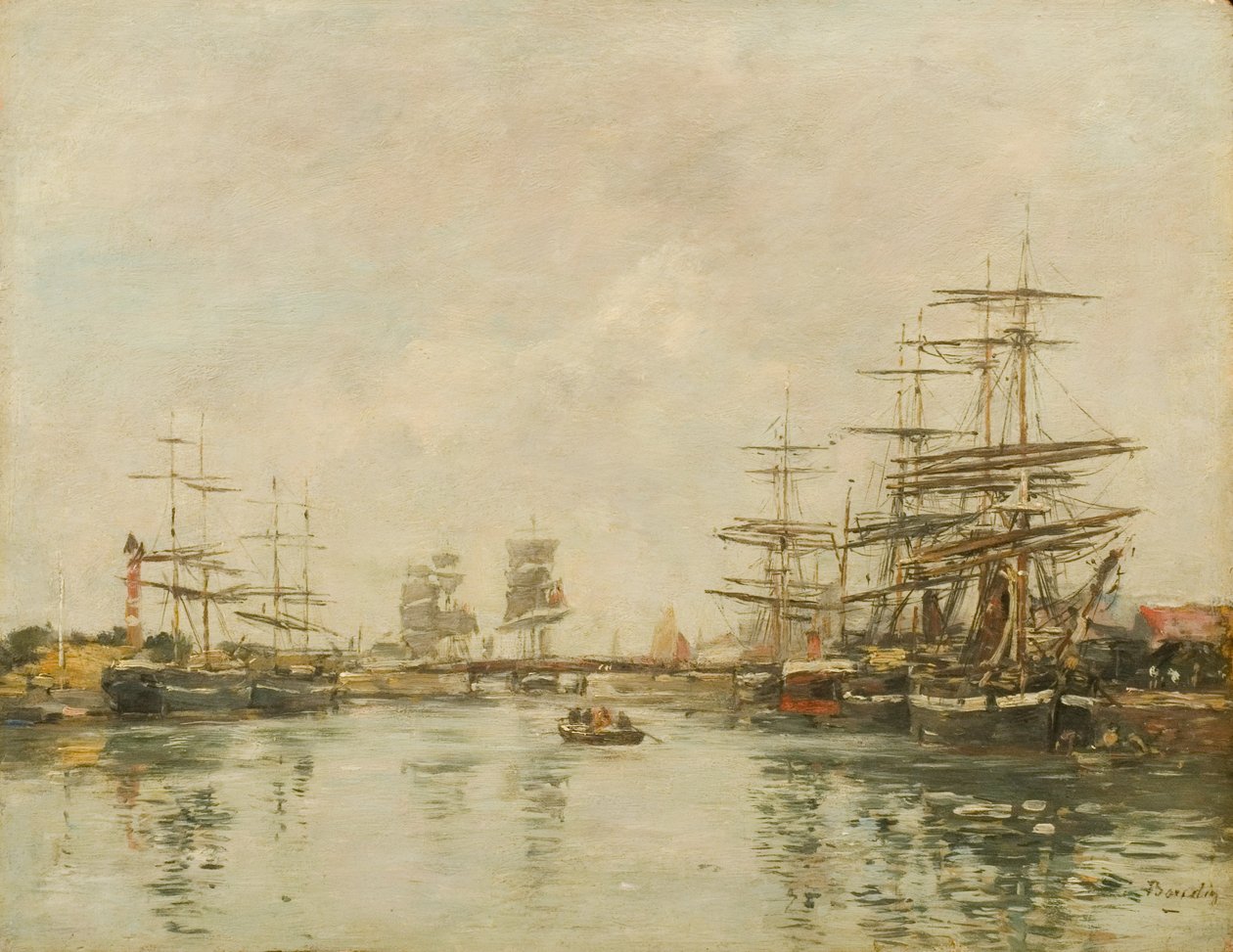 Honfleur Limanı by Eugene Louis Boudin