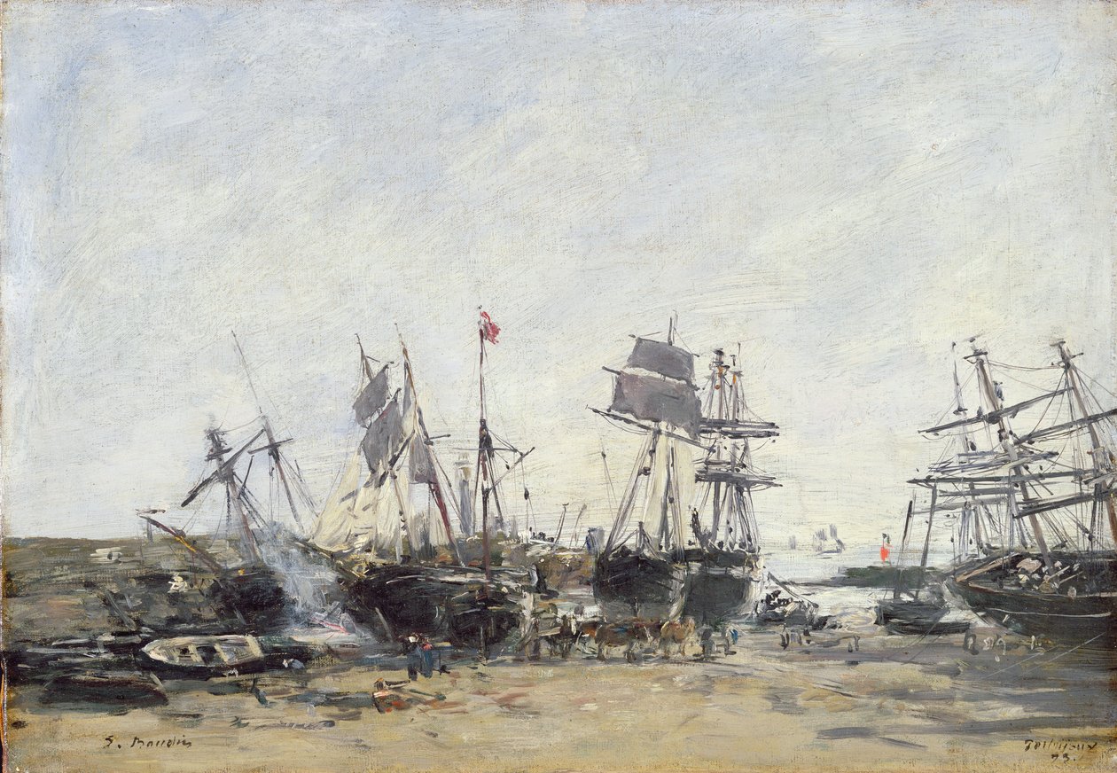 Portrieux, c.1873 ಟರ್ಕಿಶ್ by Eugene Louis Boudin