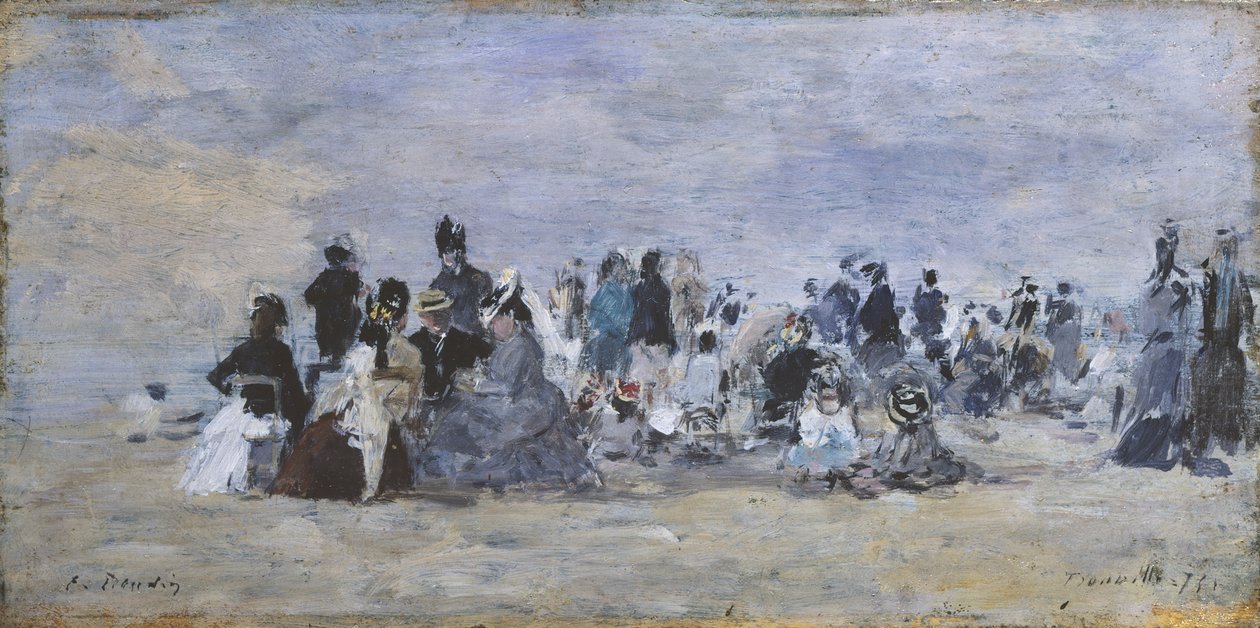 Trouville Sahili, 1875 by Eugene Louis Boudin