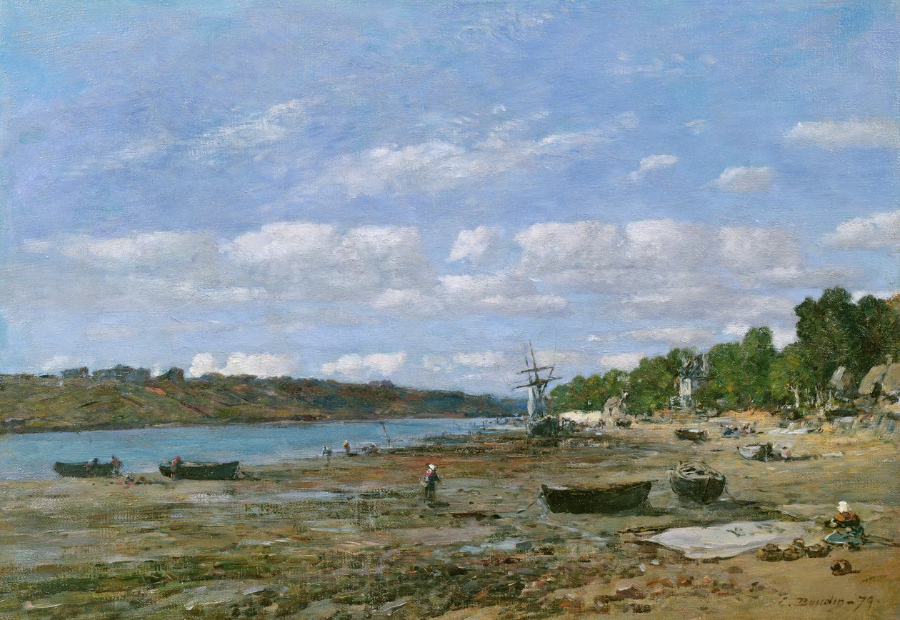 Gelgitteki Plaj, 1879 by Eugene Louis Boudin