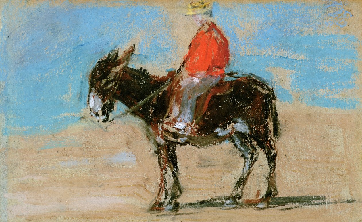Sahilde Yolculuk (pastel) by Eugene Louis Boudin