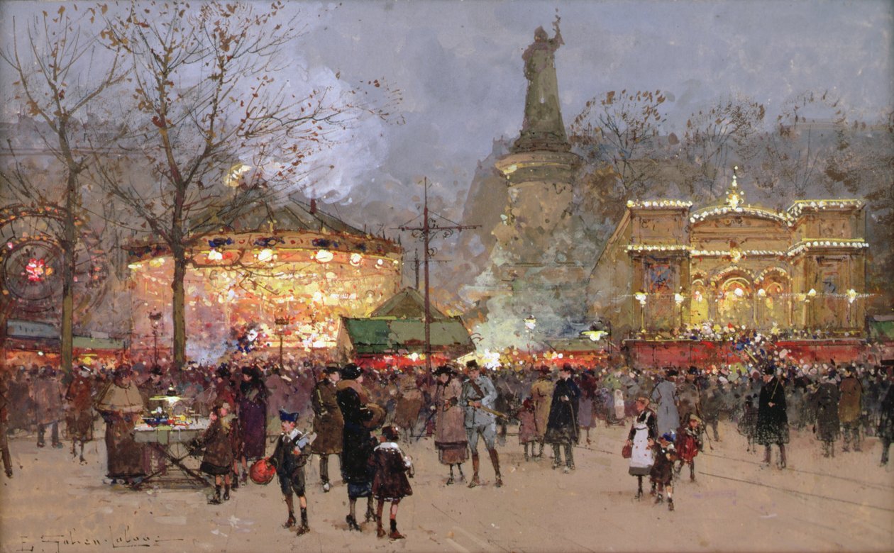 Fete, Place de La Republique, Paris